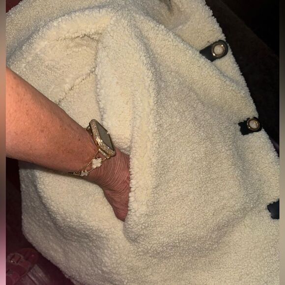 Zara Ecru fully lined jacket sz L NWT - Picture 7 of 11